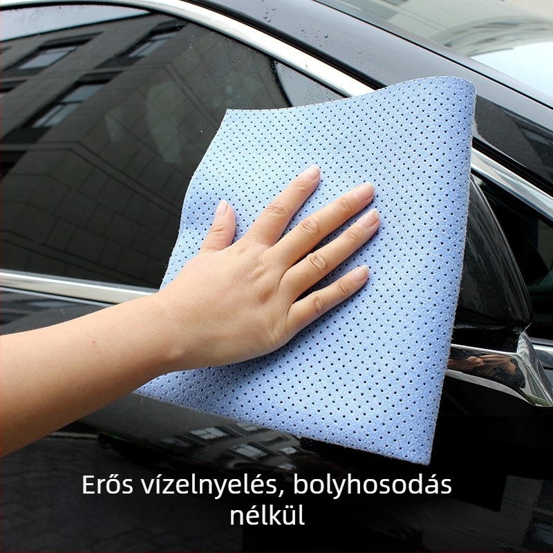 PU nemszövött autótisztító kendő, szarvasbőr-immitációval