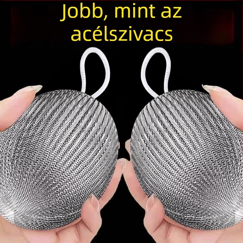 Rozsdamentes acéldrótgolyó mosogatáshoz – konyhai tisztító eszköz, élelmiszer-minőségű