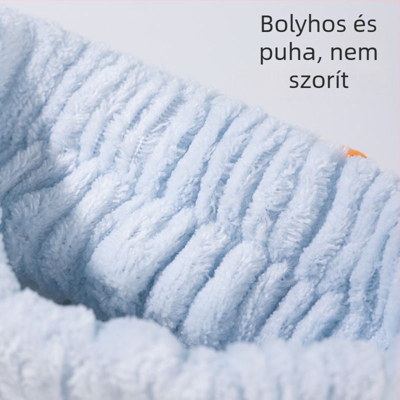 Flanel hajpánt gyerekeknek mesefigurás nyuszival és répával, arcmosó fejpánt