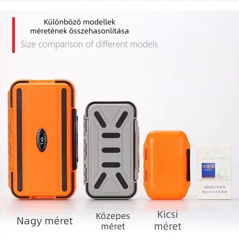 Új modell vízálló horgász kellékdoboz — műcsali doboz, horogtároló és csalihordozó