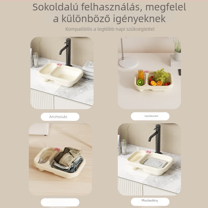 Összecsukható babafürdető tál – függő kivitelben, hordozható és kompakt otthoni használatra