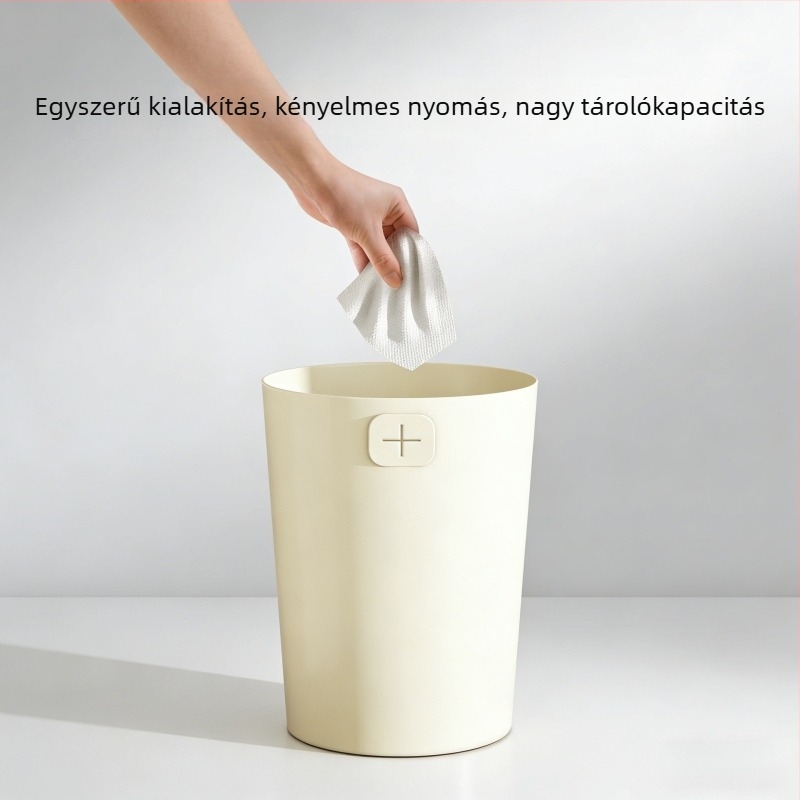 Háztartási szemetes, 2025-ös új modell, henger alakú, nagy kapacitású, konyha, nappali, iroda, WC és fürdőszoba számára