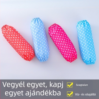Megvastagított PVC-karvédők széles mandzsettával, vízállóak, olaj- és foltállóak, háztartási takarításra