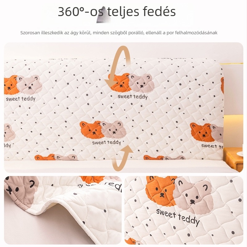 Vízben mosott pamut éjjeli szekrény huzat, teljes lefedettség, porvédő, vastított kivitel, ütésálló, friss minimalist stílus