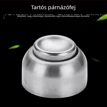 Rozsdamentes acél mágneses ajtóstopper – ütközésvédő, fúrás nélkül, falra szerelhető