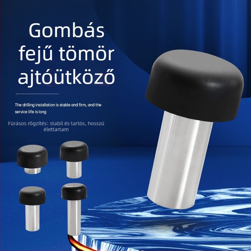 304 rozsdamentes acél ajtóütő gomba fejű zuhanyzószoba üvegajtóhoz