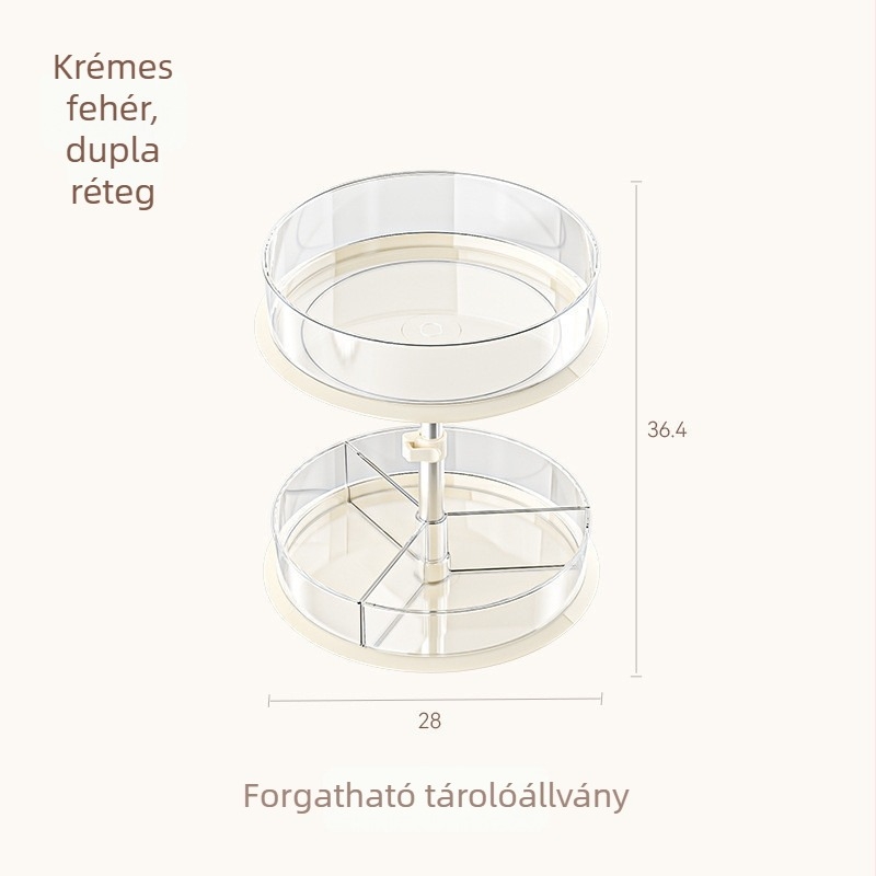 Forgó fűszertartó a konyhai pultra — többfunkciós tároló olajhoz, sóhoz, szószokhoz és ecethez