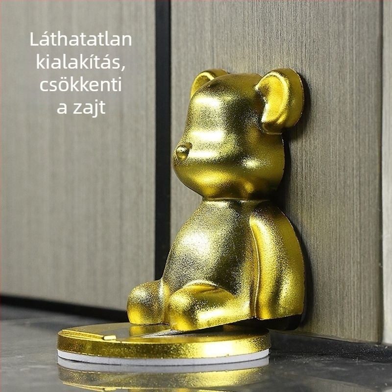 Fúrás nélkül használható mágneses ajtó stopper, erős mágneses ajtóvédő, beltéri – szoba és fürdőszoba