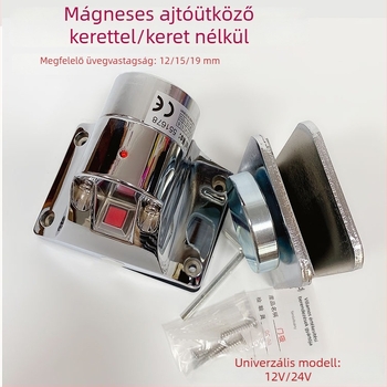 Keret nélküli elektromos ajtózár üvegajtókhoz, elektronikus ajtótartóval és tűzvédelmi ajtó kioldóval