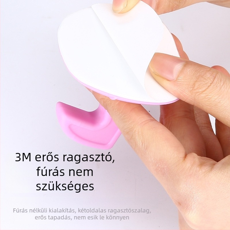 Szilikon ajtóhorgony, fúrás nélküli, többfunkciós, ütésálló és csendes, fürdőszobára és hálószobára