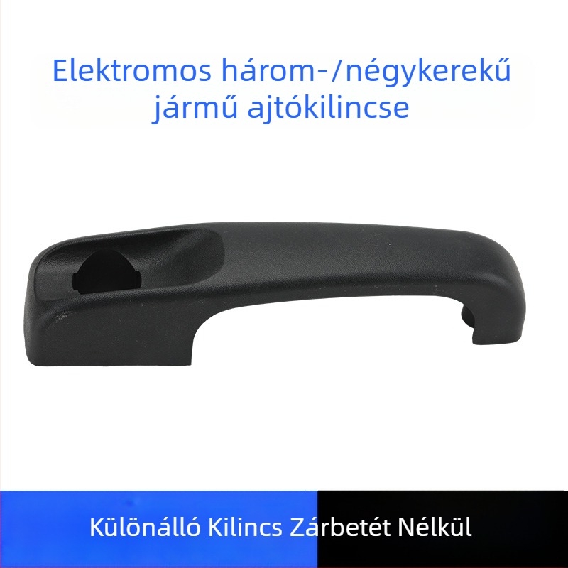 Műanyag fogantyú elektromos háromkerekűhöz és univerzális négykerekű járműhöz, fekete