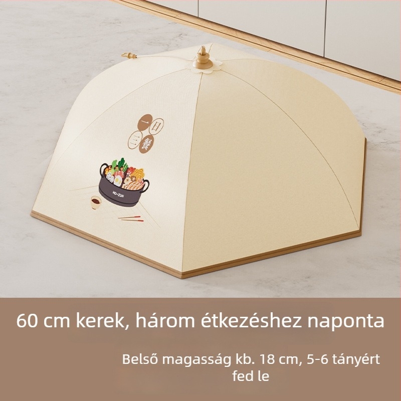 Összecsukható háromrétegű, szigetelt asztalfedél porvédővel – az ételek melegen tartására és védelem a por ellen