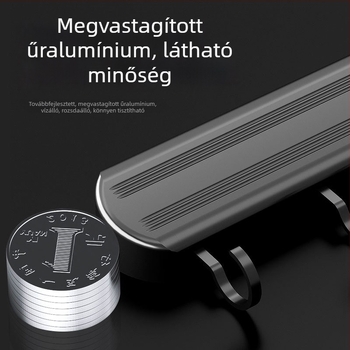 Fúrás nélküli konyhai akasztó rúd, falra szerelhető, többfunkciós konyhai eszközök tárolója