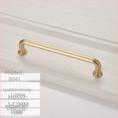 Szekrényfogantyú, modell 8041, cinkötvözet, arany felület, nordikus stílusú, modern minimalist Európa-stílus