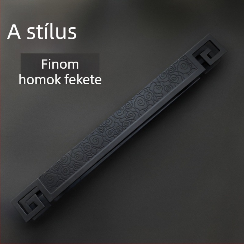 Ősi faragott kilincs üveg- és faajtókhoz vörös bronz felülettel