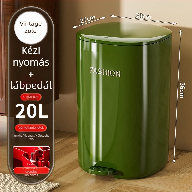Otthoni szemetes, 12 literes kapacitás, 2025-ös új modell, nagy kapacitású, elegáns dizájn konyhának és hálószobának