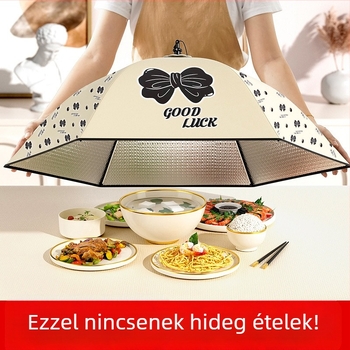 Szigetelt ételfedő otthoni használatra, összecsukható téglalap alakúfedő, hosszú maradék ételekhez, téli porvédő