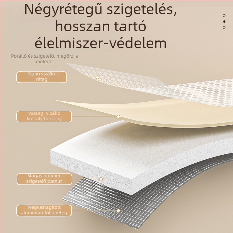 Szigetelt ételfedő otthoni használatra, összecsukható téglalap alakúfedő, hosszú maradék ételekhez, téli porvédő