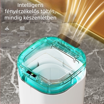 Okos indukciós szemetes otthoni konyhához, nagy kapacitású, 18–25 L, kék fény antibakteriális, falra szerelhető