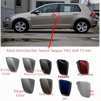 Golf 7/7.5, Tayron, Taigo, T-Roc GTI külső kilincsfedél és kulcsfedél
