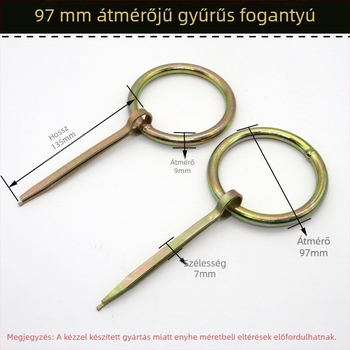 Vintage faajtó hardver faanyagból: zár, körgyűrűs fogantyú, ajtózár és lakat