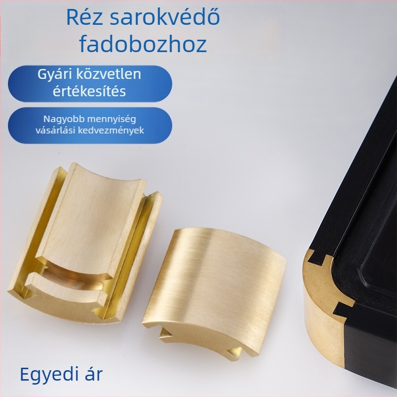 Kínai stílusú réz saroktálca sárgaréz csattal, teljes réz gyümölcstál, rózsafa teás tálca, fa tálca réz kiegészítőkkel