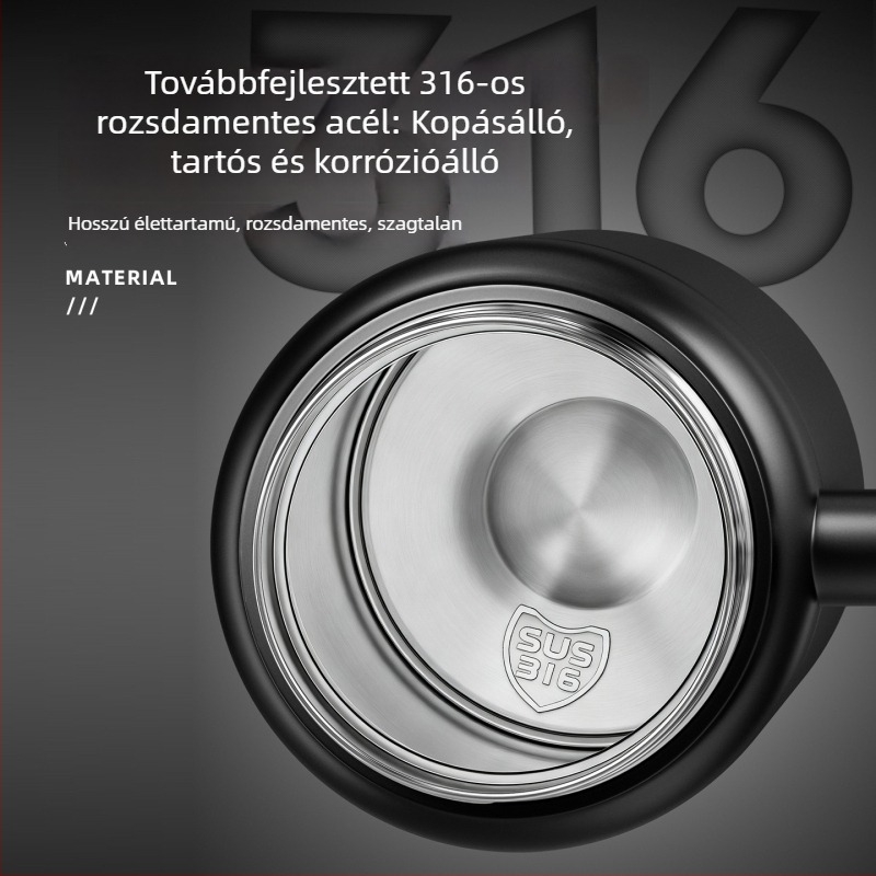 Prémium szigetelt férfiaknak szánt pohár fogantyúval, nagy kapacitás, tea és víz elkülönítés, irodai és otthoni használatra, rozsdamentes acél