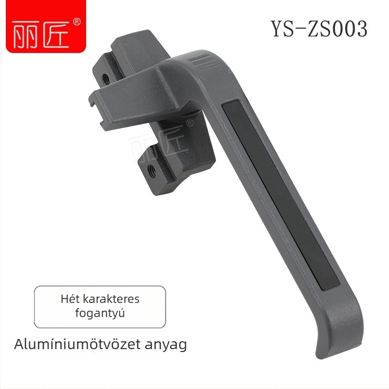 Négyszögletes kézifa hét karakteres dizájnnal, 50 mm sík láb, tömör alumíniumötvözetből készült ablakkezelő