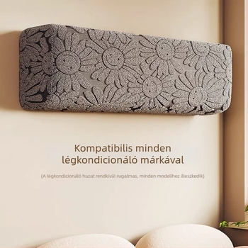 Légkondicionáló porvédő burkolat teljes lefedettséggel, falra szerelhető, egyszerű dizájn, univerzális 1,5 HP, Gree és Midea otthoni használatra