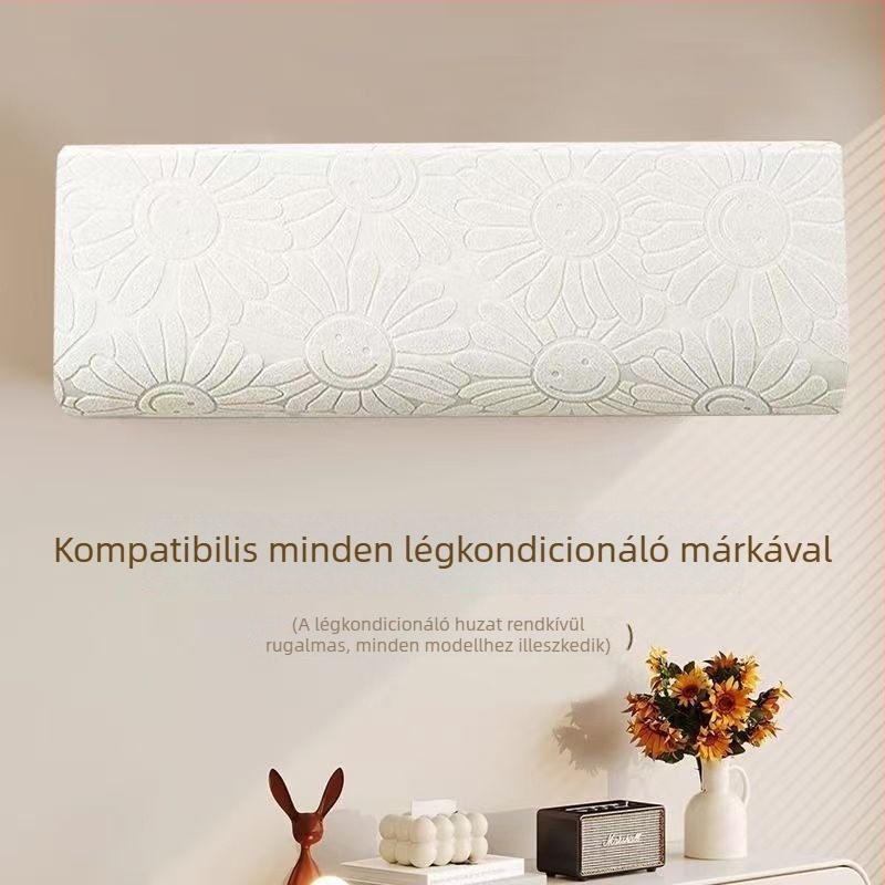 Légkondicionáló porvédő burkolat teljes lefedettséggel, falra szerelhető, egyszerű dizájn, univerzális 1,5 HP, Gree és Midea otthoni használatra
