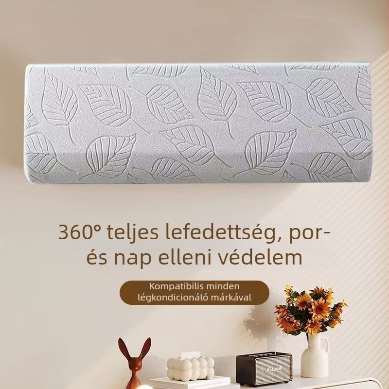 Légkondicionáló porvédő burkolat teljes lefedettséggel, falra szerelhető, egyszerű dizájn, univerzális 1,5 HP, Gree és Midea otthoni használatra