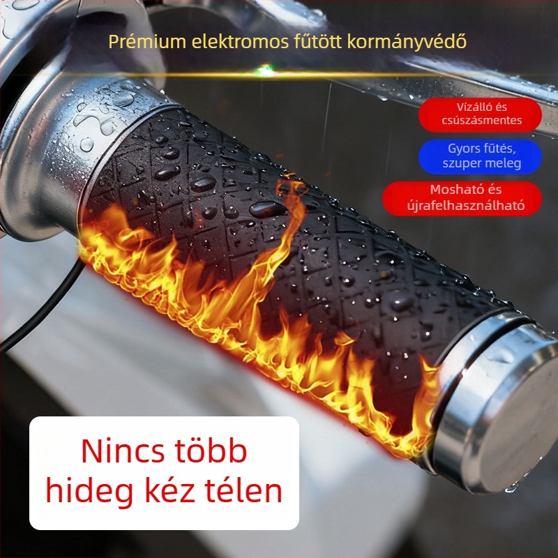 Melegített kormányvédő burkolat motorkerékpárhoz, vízálló, csúszásmentes, kopásálló, univerzális