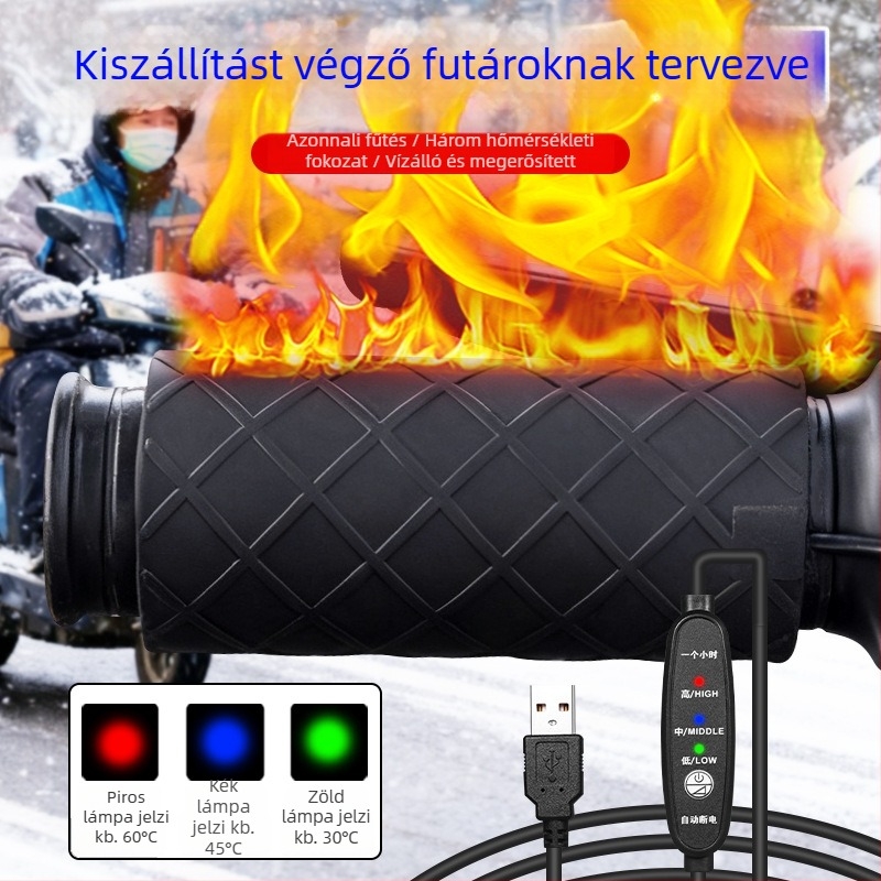 Melegített kormányvédő burkolat motorkerékpárhoz, vízálló, csúszásmentes, kopásálló, univerzális