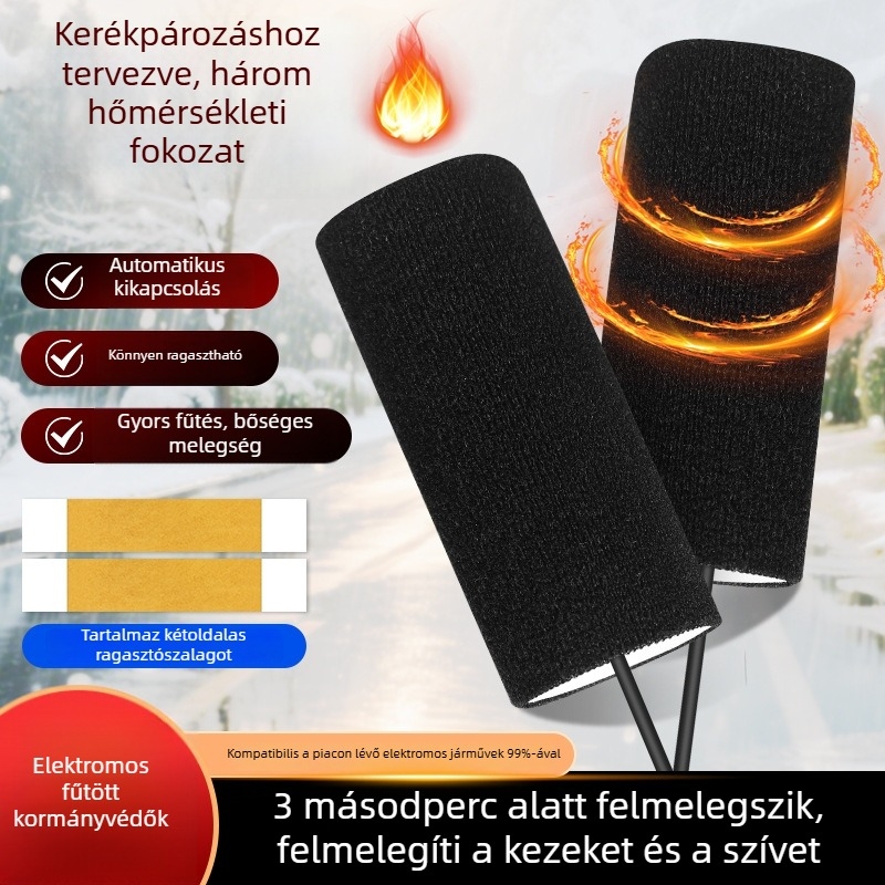 Melegített kormányvédő burkolat motorkerékpárhoz, vízálló, csúszásmentes, kopásálló, univerzális