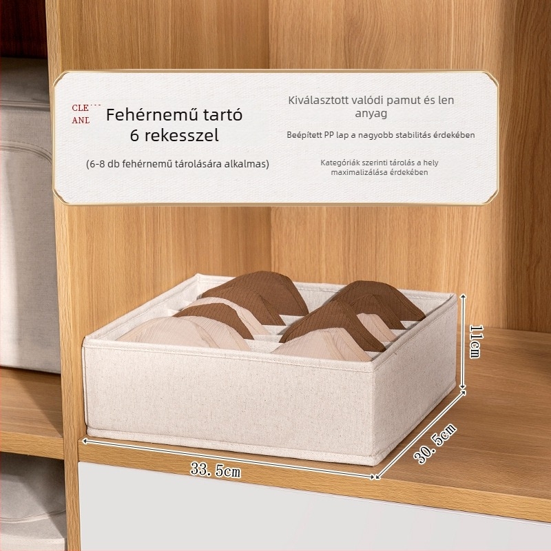 Fehérneműtároló doboz rekeszekkel – összecsukható fiókrendező