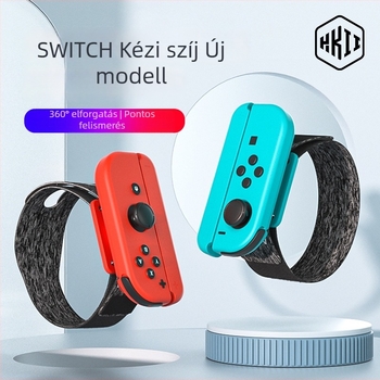 Új Switch játékvezérlő táncos csuklópánt 360°-os forgó Velcro-val