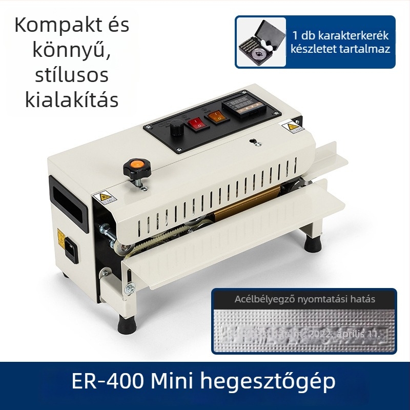 Yongchuang FR-400 kompakt háztartási vákuumzáró gép alumíniumfóliás zacskókhoz, Mooncake zacskókhoz, Kraft papírzacskókhoz, kompozit zacskókhoz és vákuumzacskókhoz