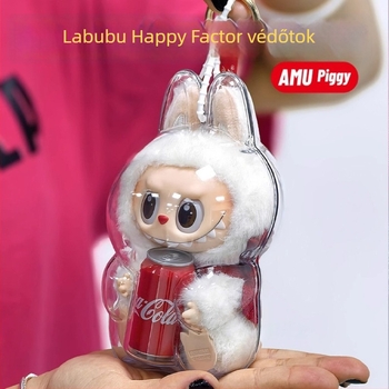 Labubu védőburkolat Coca-Cola vinil babákhoz (1–2. generáció) – védőhéj porvédőfedéllel