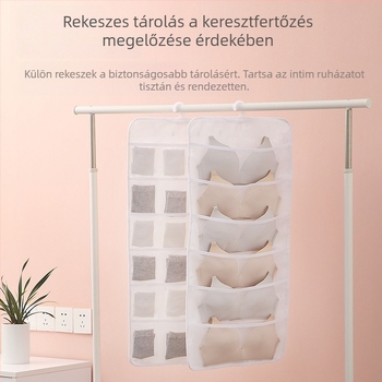 Yiyue Fehérneműtároló — falra szerelhető szervező melltartókhoz, fehérneműkhöz és zoknikhoz