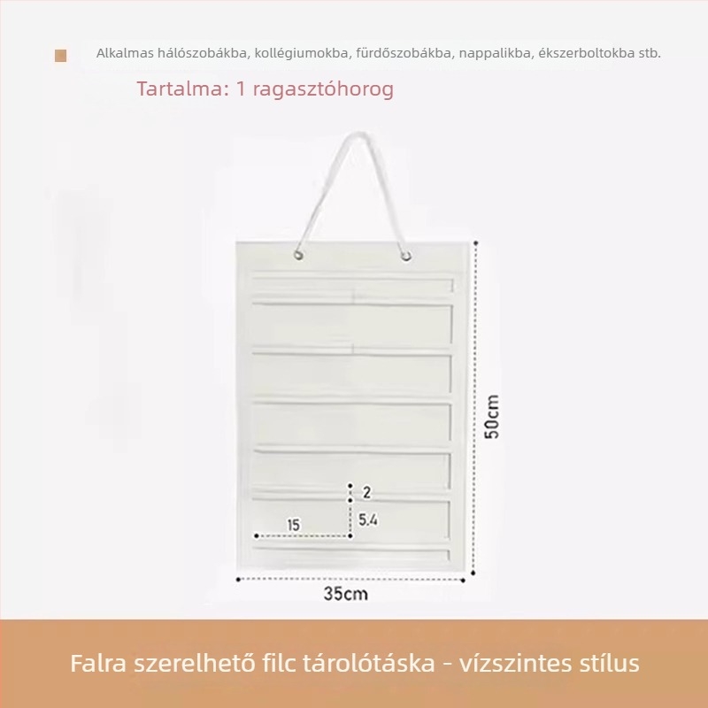 Filcből készült fejfedők és kiegészítők rendezője, nagy függő zseb szemüveghez és hajcsatokhoz, falra vagy ajtóra szerelhető tároló
