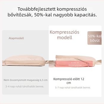 Bővíthető utazási tároló táska ruhákhoz és fehérneműkhöz