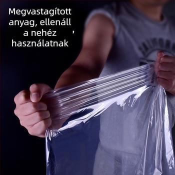 Paplan és ruhák tároló táska, porálló, nagy kapacitású, átlátszó, nedvességálló, költöztető tároló
