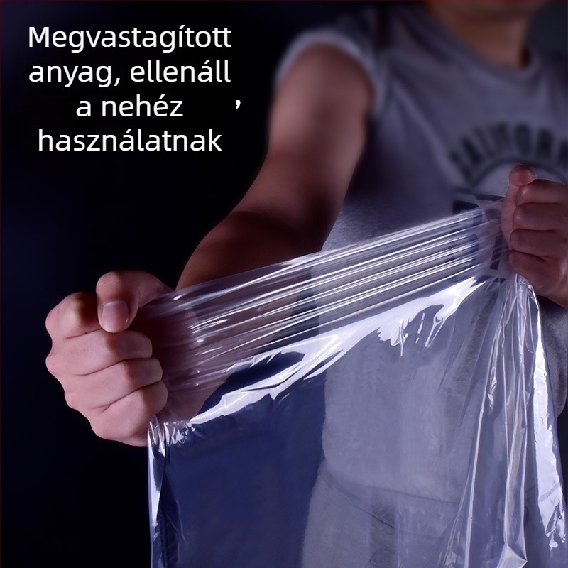 Paplan és ruhák tároló táska, porálló, nagy kapacitású, átlátszó, nedvességálló, költöztető tároló