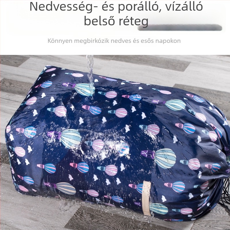 Oxford szövet tároló táska, nedvességálló, extraméretű, ruhák és takarók tárolására, költözéshez és kollégiumi szobához, matrac csomagoló táska