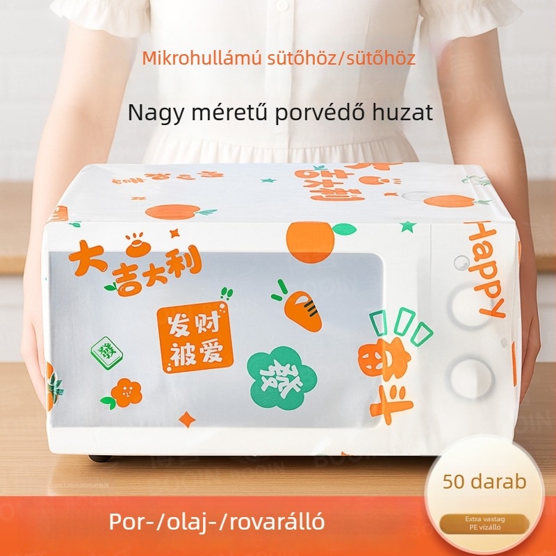 Vastagított egyszer használatos porvédő burkolat háztartási készülékekhez, vízálló és olajálló, PE porvédő burkolat rizsfőzőkhöz, serpenyőkhöz és sütőkhöz