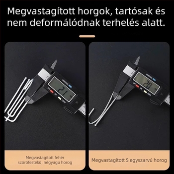 Négylábú függönykapcsok textil függönyökhöz