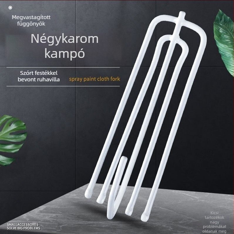 Négylábú függönykapcsok textil függönyökhöz