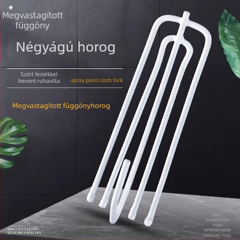 Négylábú függönykapcsok textil függönyökhöz