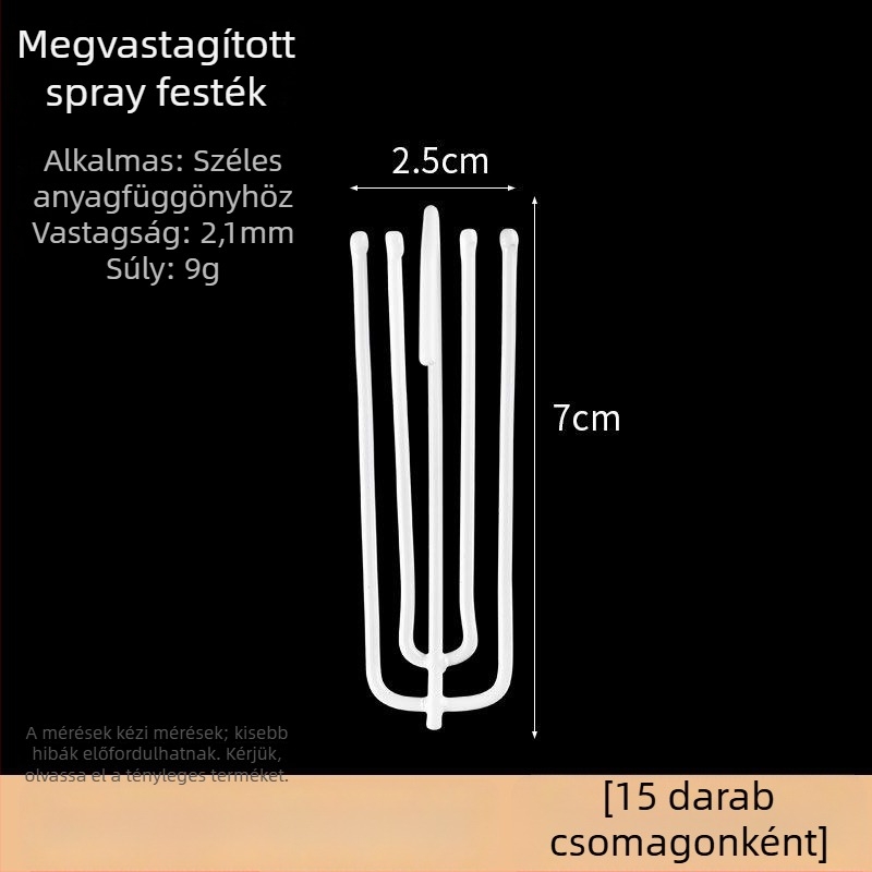 Négylábú függönykapcsok textil függönyökhöz