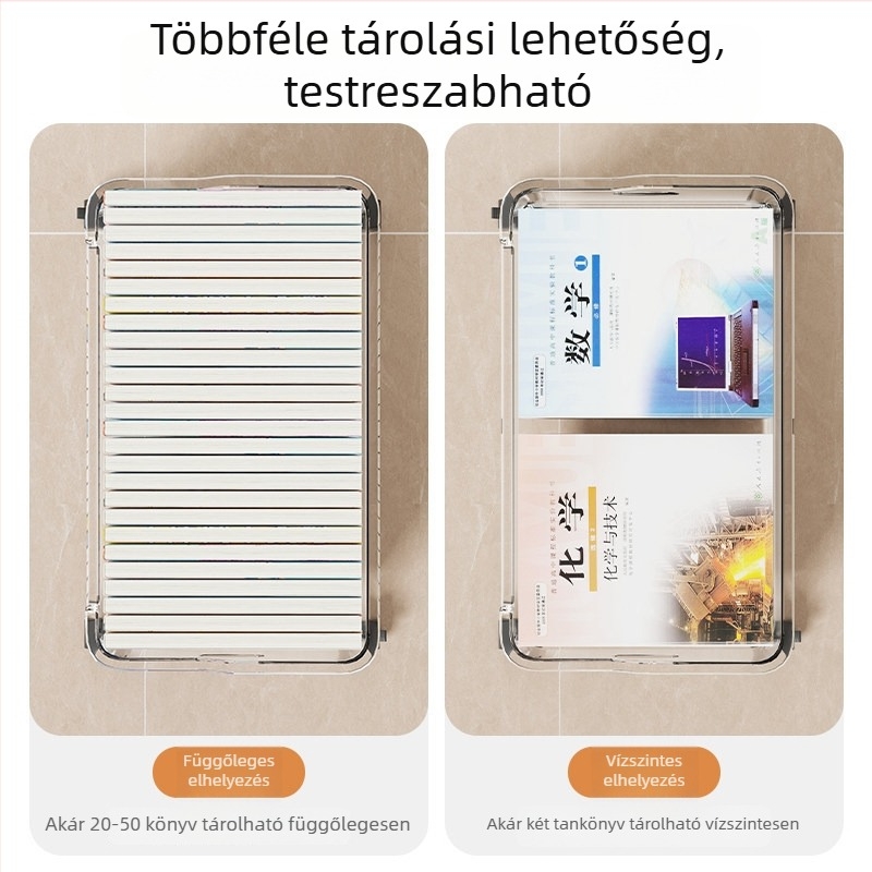 Tejes teátas zacskók tároló kosara, padlón álló papírzacskó rendező, mozgatható bevásárló- és szállítási táskák tároló doboz